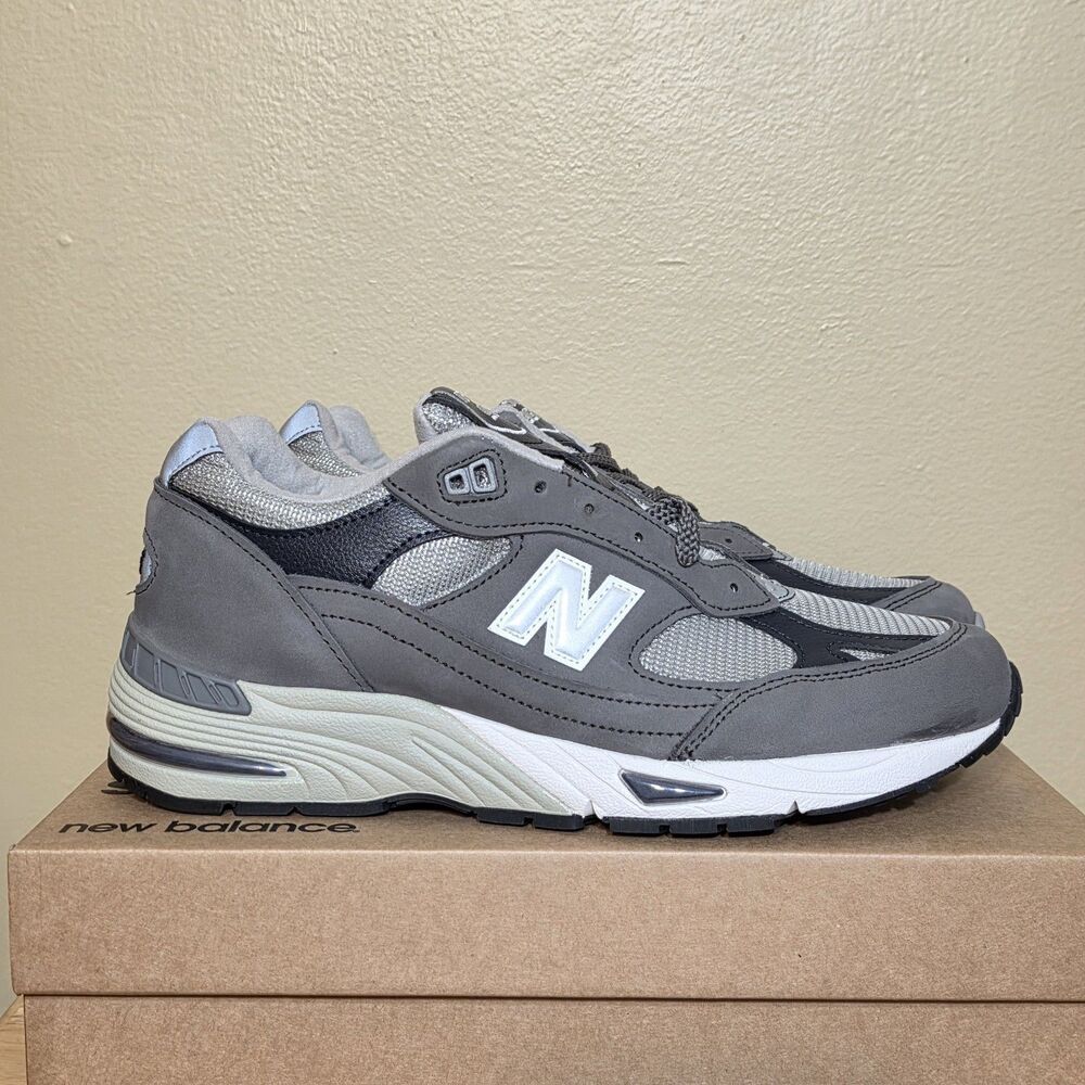 New Balance 991 Made in UK Castlerock Grey Navy M991GNS Men's Size 9 MIUK